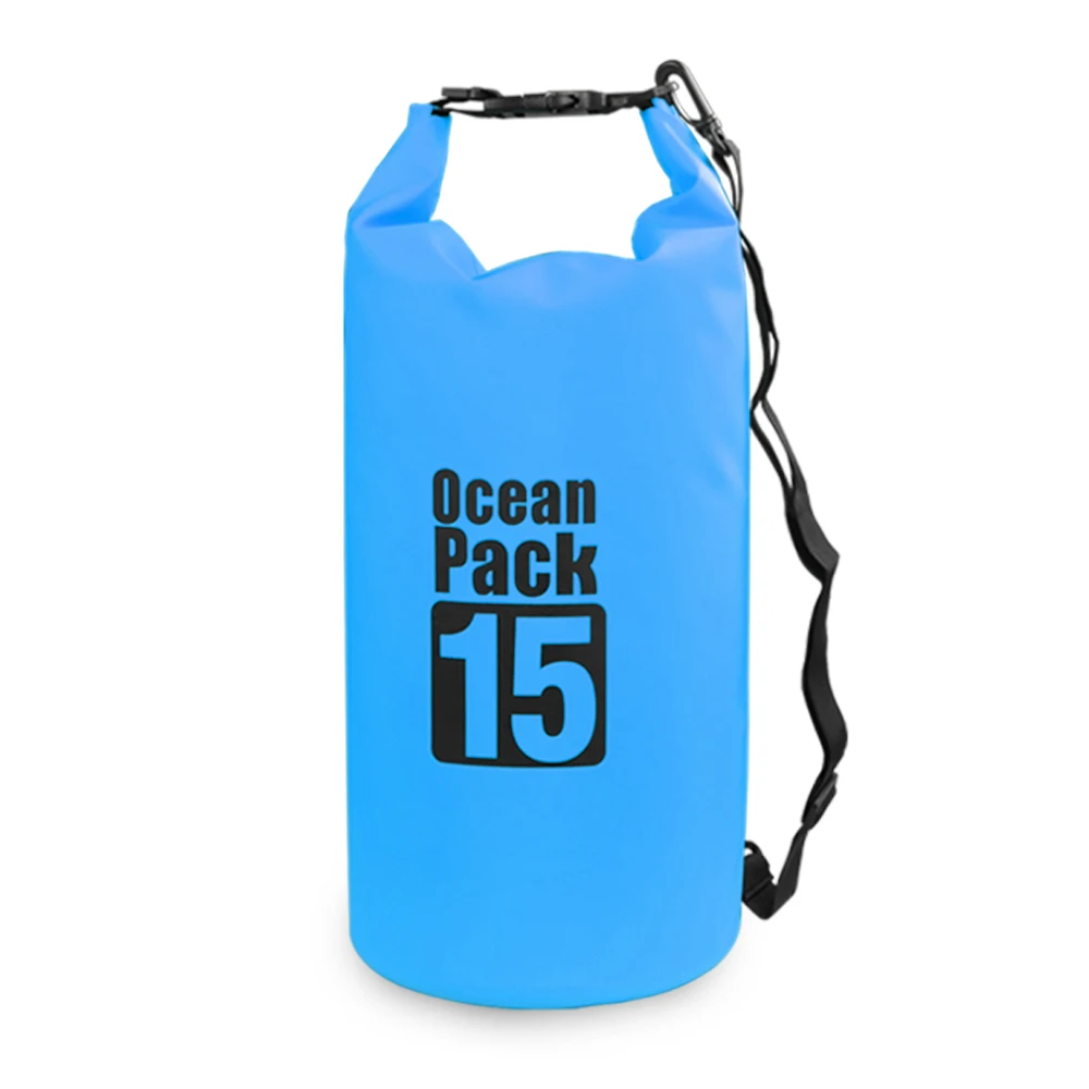10L/15L/20L/30L Открытый Водонепроницаемый Сухой Рюкзак воды плавающий мешок ролл Топ мешок для каякинга рафтинг лодках река - Цвет: 15L
