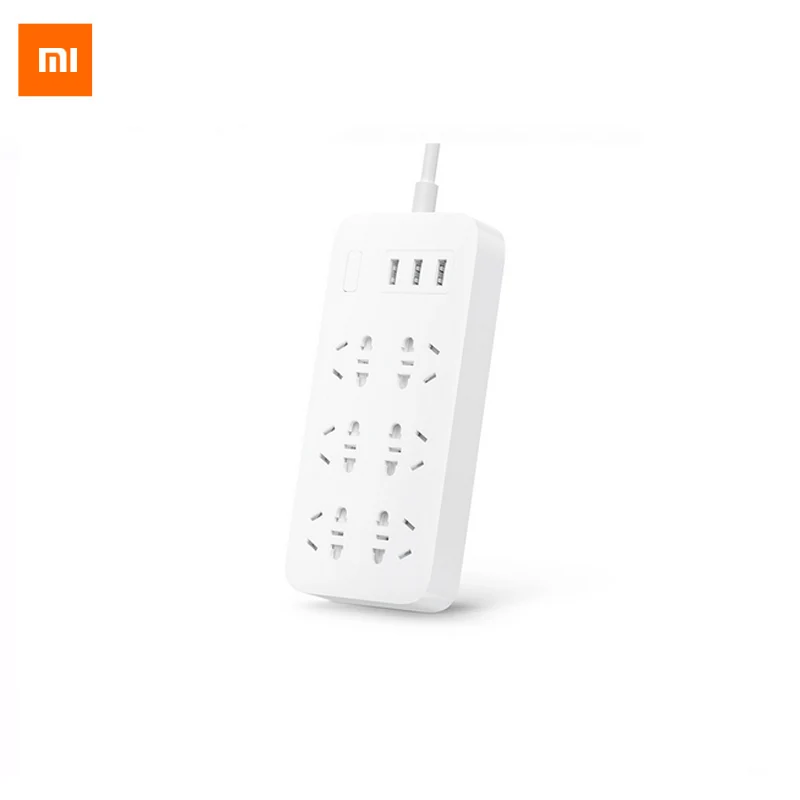 2017 Оригинальный Электрический штекер Xiaomi 6 с 3 USB портом быстрой зарядки для