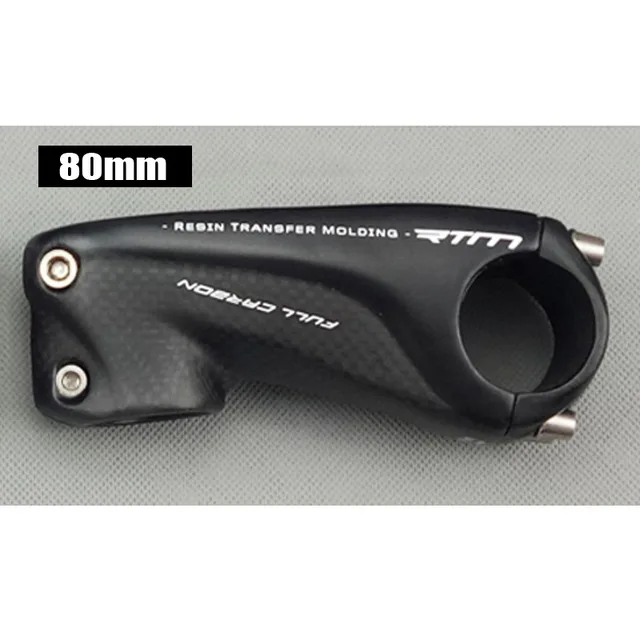 Black Matte 80MM TMAEX New Full Carbon Stem Road/Mountain Bike Stem 80/90/100/110MM Red/Black/White/Silvery Free Shipping Bicycle Stem Parts - Цвет: Black Matte 80MM