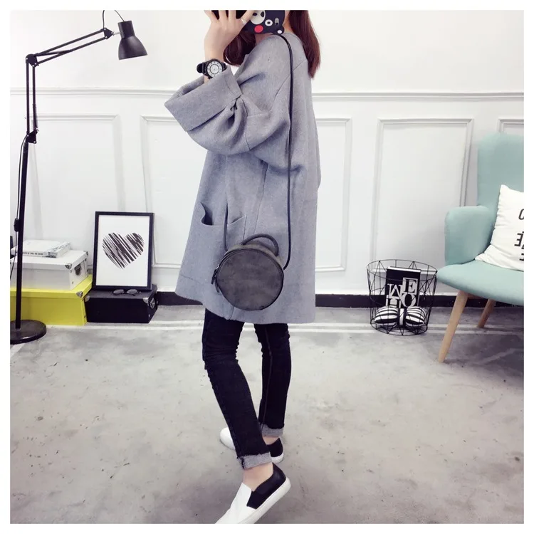 2017 Женская Винтаж Кардиганы для женщин тонкий трикотаж основной свитер женский