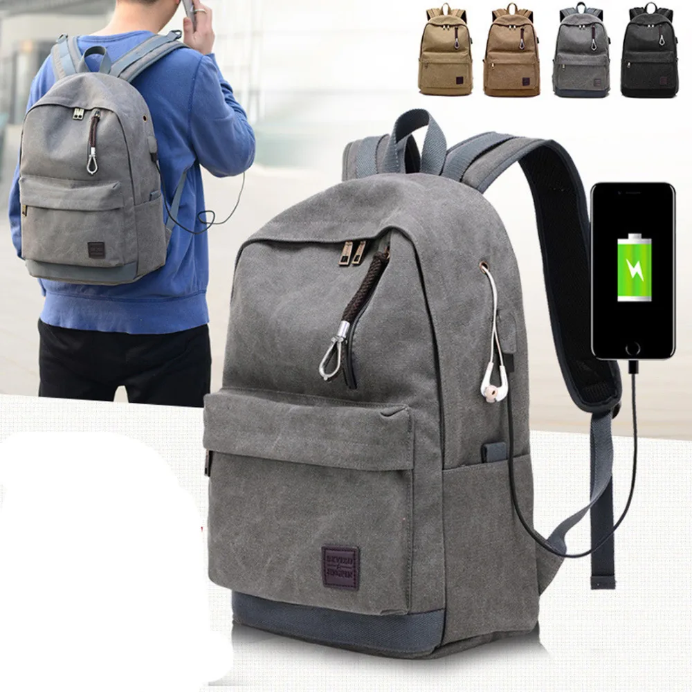 

NEW Men Laptop Backpack Business Travel Multifunction USB Charging Port Weekend Bags Rucksack Leisure Shoulder Bags for Teenager