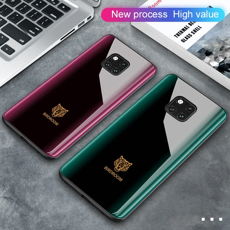 Vpower изогнутый стеклянный чехол для huawei mate 20 Pro чехол mate 20 задняя крышка противоударный силиконовый мягкий край для huawei mate 20 чехол s
