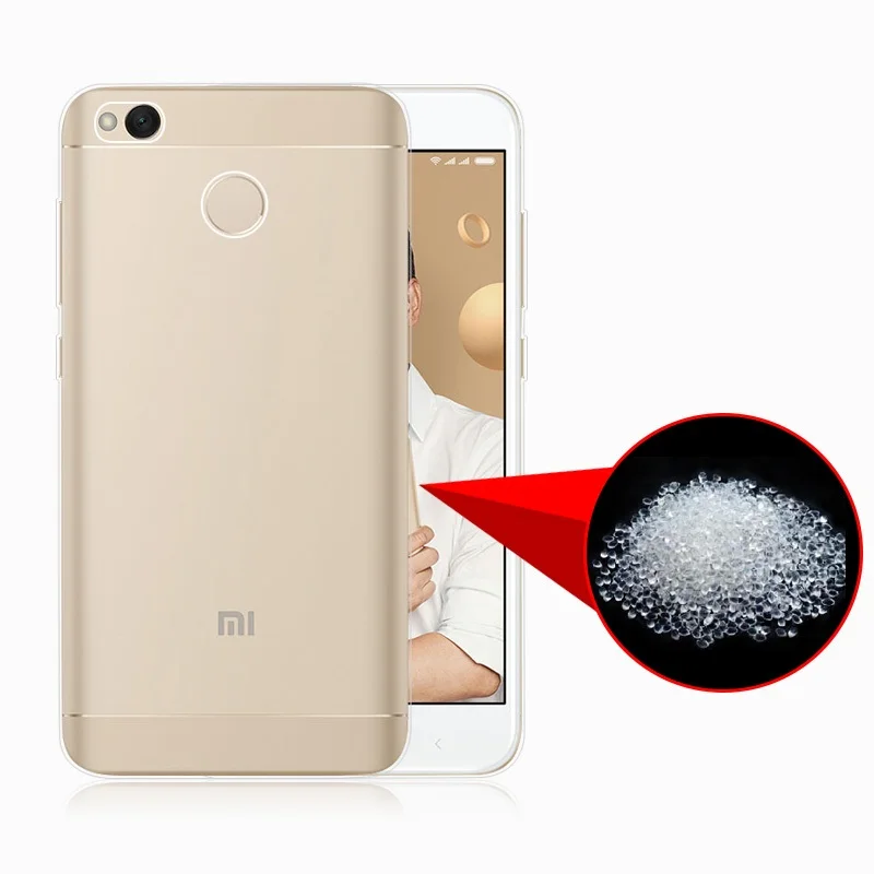 Transparent phone Case for Xiaomi Redmi 4X TPU silicone Anti-knock case 5.0 inch 4 Global Version On Mobile Phone | Мобильные