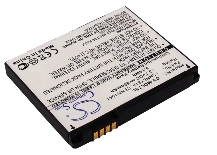 Cameron Sino 850 мАч батарея BC60 SNN5791A для Motorola C257 C261 E6 L7 V3x SLVR L7c L7i U6C W220 розовый|cameron sino|cameron