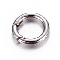 304 stainless steel spring gate rings o rings findings for key chain necklace bracelet making stainless steel color 20x3 5mm