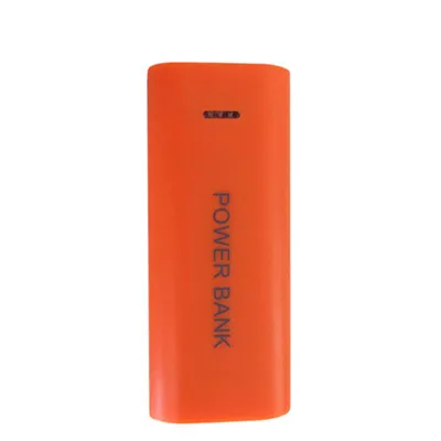 Orange 5600 мАч 2X18650 USB внешний аккумулятор зарядное устройство чехол DIY коробка для iPhone jh0429 - Цвет: Orange