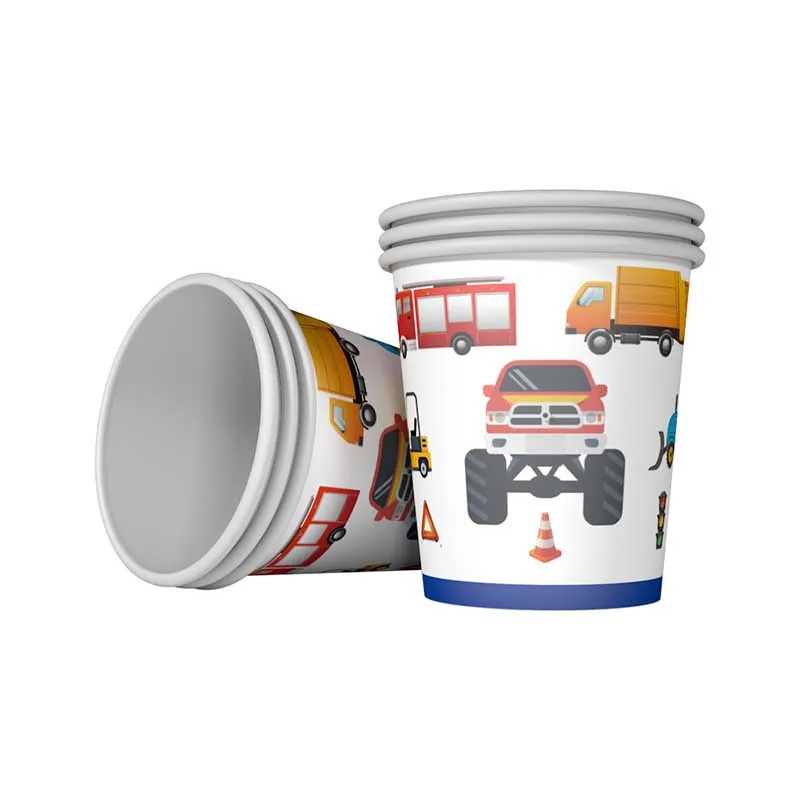 Новые Мультяшные инженерные Декорации для автомобиля Детские Одноразовые