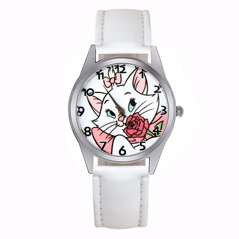 Мультфильм красивая спальная Одежда кошка/Роза Стиль Детские часы для женщин