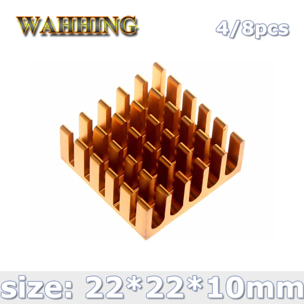 4/8 шт. алюминиевые радиаторы для компьютера 22 х22х10 мм|heat sink|heatsink heat sinkaluminum heatsink |