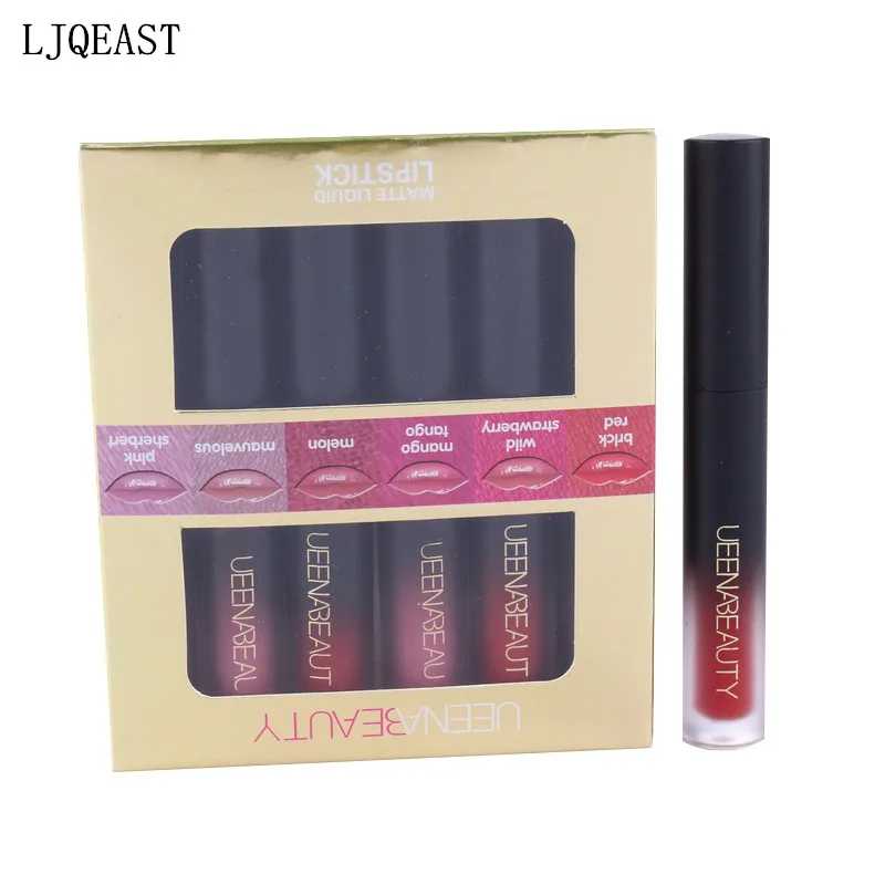 Ljqeast бренд Lip stick увлажняющий матовая Губная помада Водонепроницаемый длительный