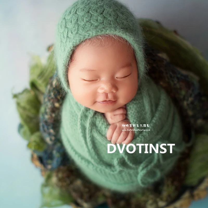 Dvotinst детский реквизит для фотосъемки шерстяной фон одеяло коврик корзина наполнитель новорожденный Fotografia аксессуары Студия фотосессия реквизит