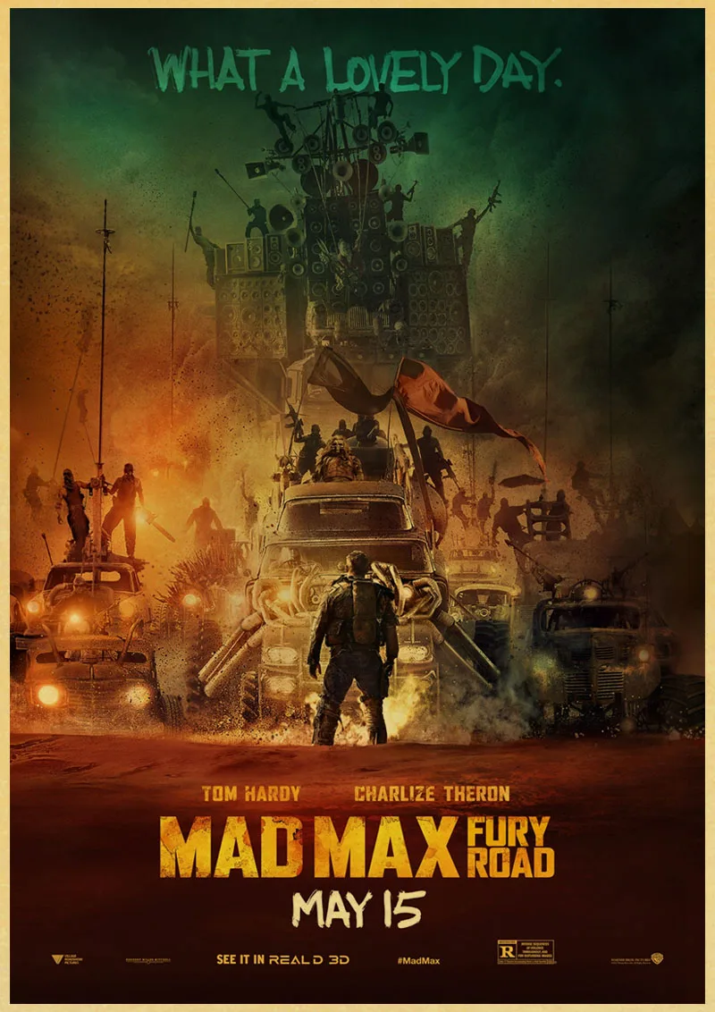 Mad Max фильм винтажные Плакаты для домашнего декора крафт-бумага высокого качества плакат стикер стены - Цвет: A021