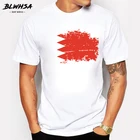 Футболка BLWHSA с флагом Бахрейна, мужские хлопковые футболки с круглым вырезом и коротким рукавом, мужские брендовые дизайнерские футболки из Бахрейна