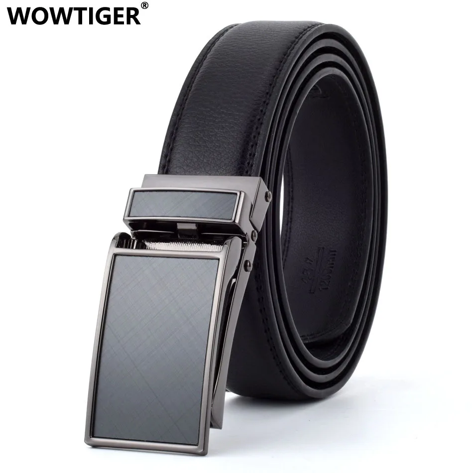 Мужской ремень из натуральной воловьей кожи с автоматической пряжкой 3 0