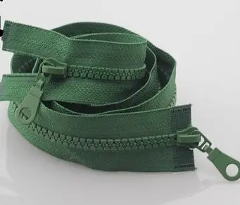 army green Карамельный цвет#5 смола молния двойные сплавы одежды пальто молния 80 см Двусторонняя разделяющая молния одежды молнии - Цвет: army green