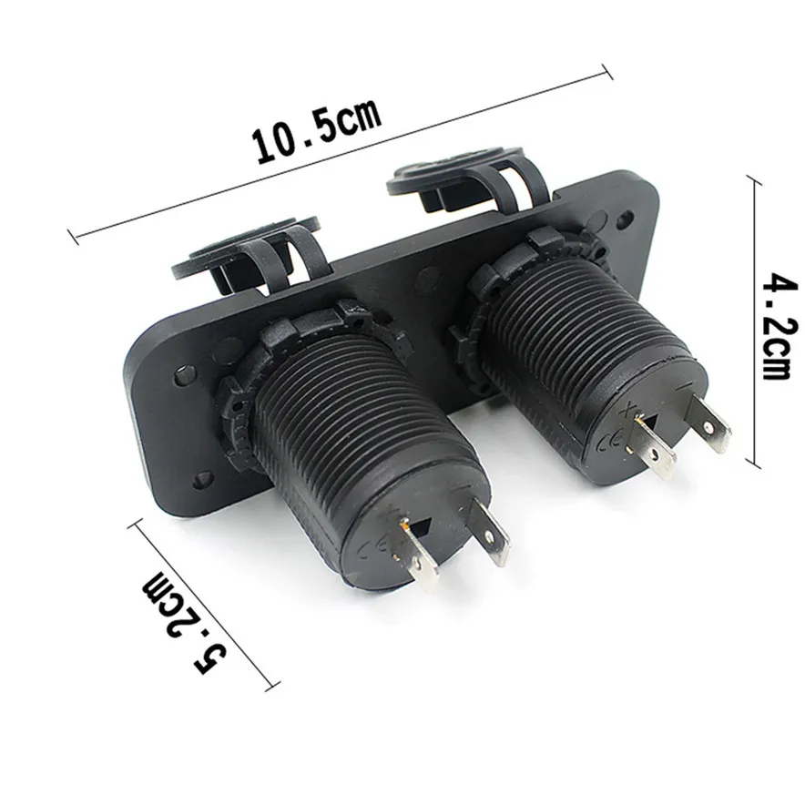 Франшиза 2019 автомобильное двойное зарядное устройство USB и розетка с креплением