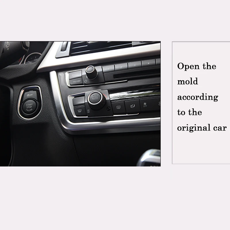 

BOOMBLOCK Center Console Frame Stickers Car-styling For BMW F30 F34 F35 3 Series 320i 316i Auto Interior Decorative Accessories