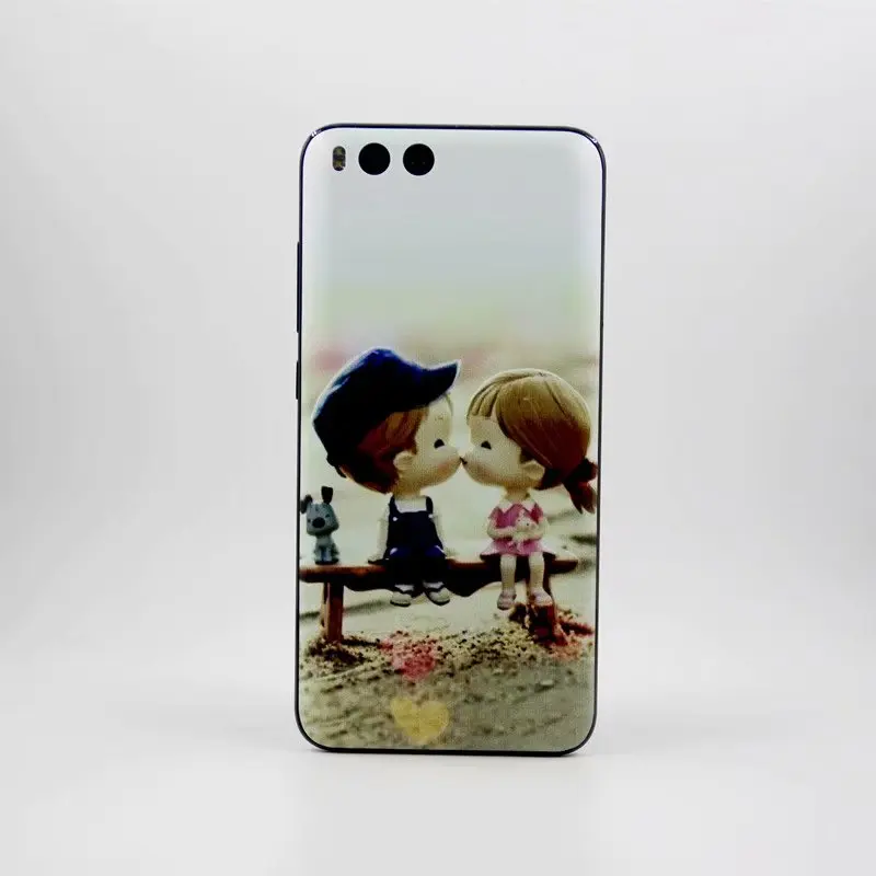7 Модные тиснение задняя оболочка для xiaomi mi 6 mi 6 Батарея крышка дверца батарейного Корпус замена запасных Запчасти 3M клей для xiaomi 6 - Цвет: 7