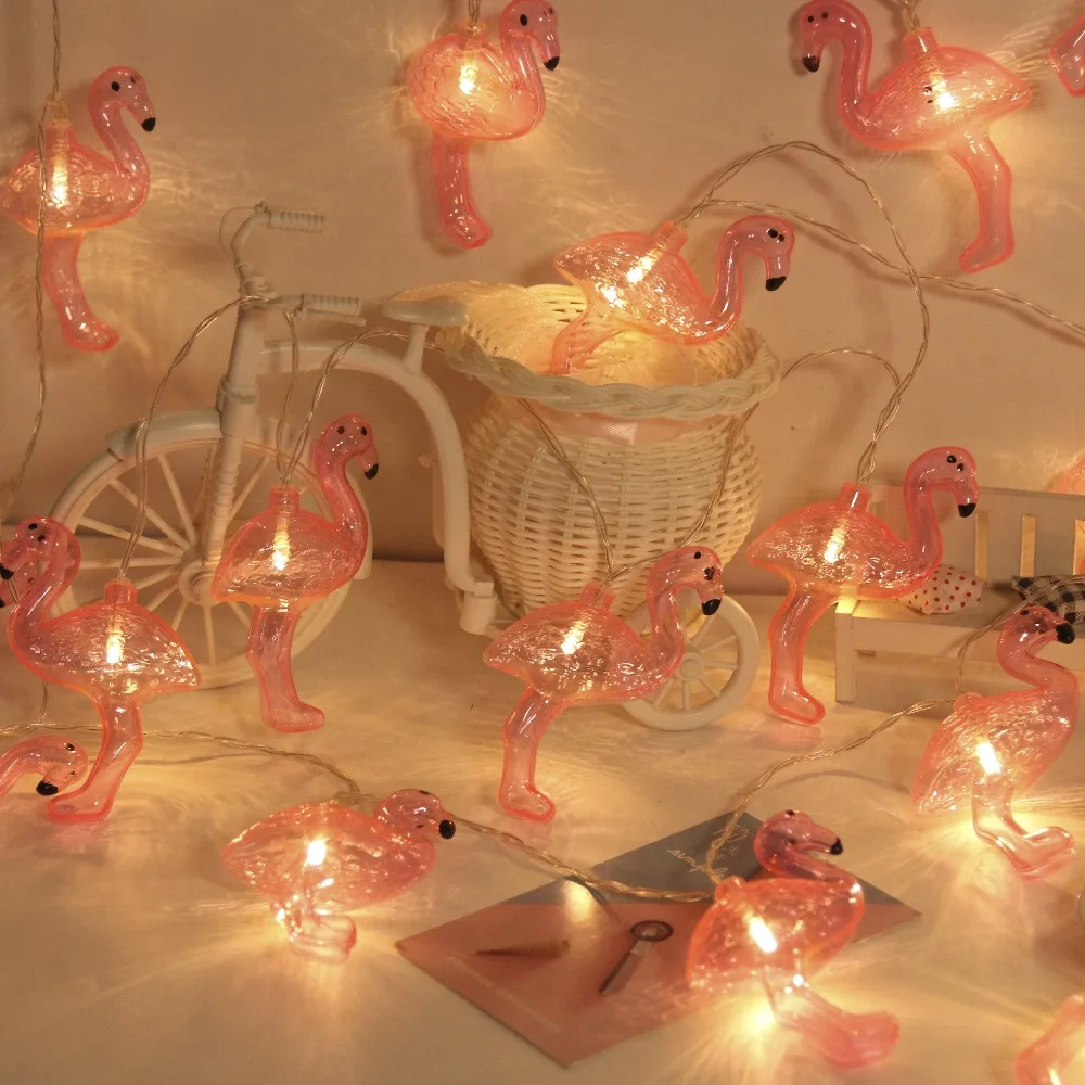СВЕТОДИОДНАЯ Гирлянда JUNJUE Flamingo товары для вечеринок в Корейском стиле украшения