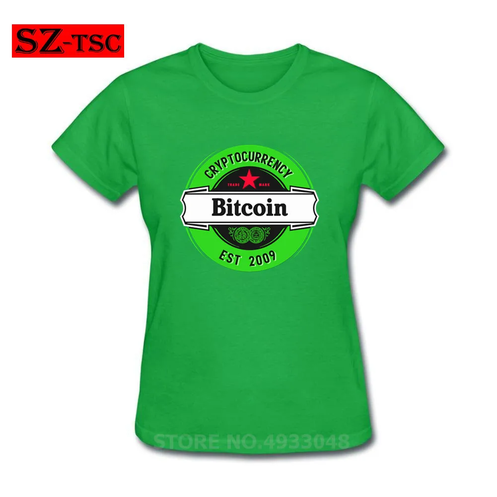 Футболка Camisetas для женщин модная футболка с принтом биткоинов|Футболки| |