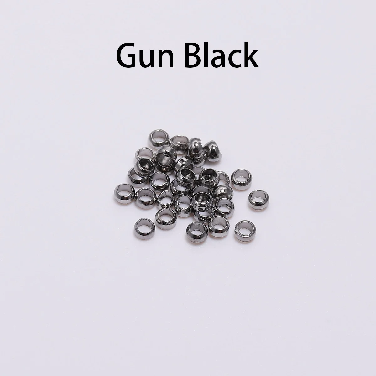 Gun Black 500 шт./лот 2,5 3,5 4 мм шариковый Плунжер Doreenbeads шариковый зажим концевые бусины пробки разделитель бусины для изготовления ювелирных изделий принадлежности - Цвет: Gun Black