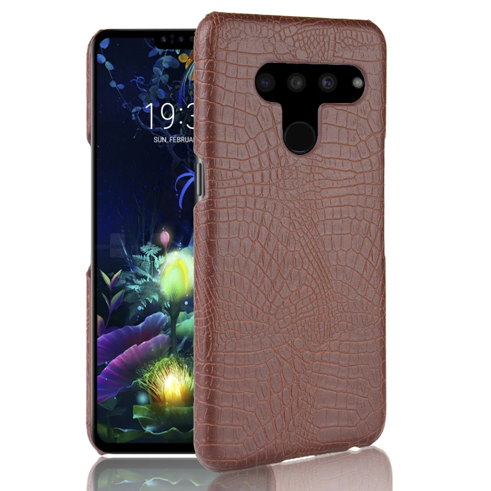 Чехол для LG V50 ThinQ 5G 6 4 дюйма роскошный чехол с крокодиловым узором из