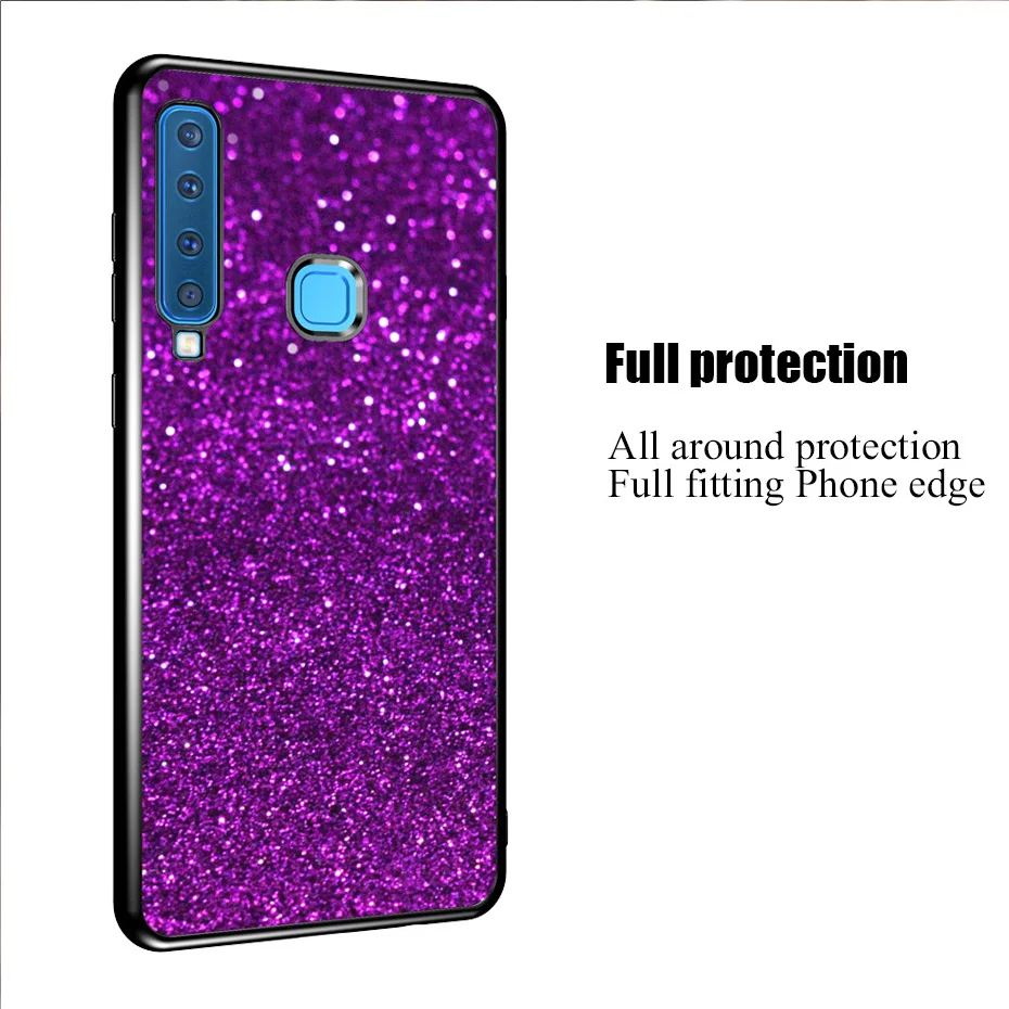 Блестящий чехол для Samsung Galaxy S10 lite S9 S8 J3 J5 J7 A3 A5 2017 2016 J2 J4 J6 Plus J8 A8 A6 A7 A9 2018 Grand