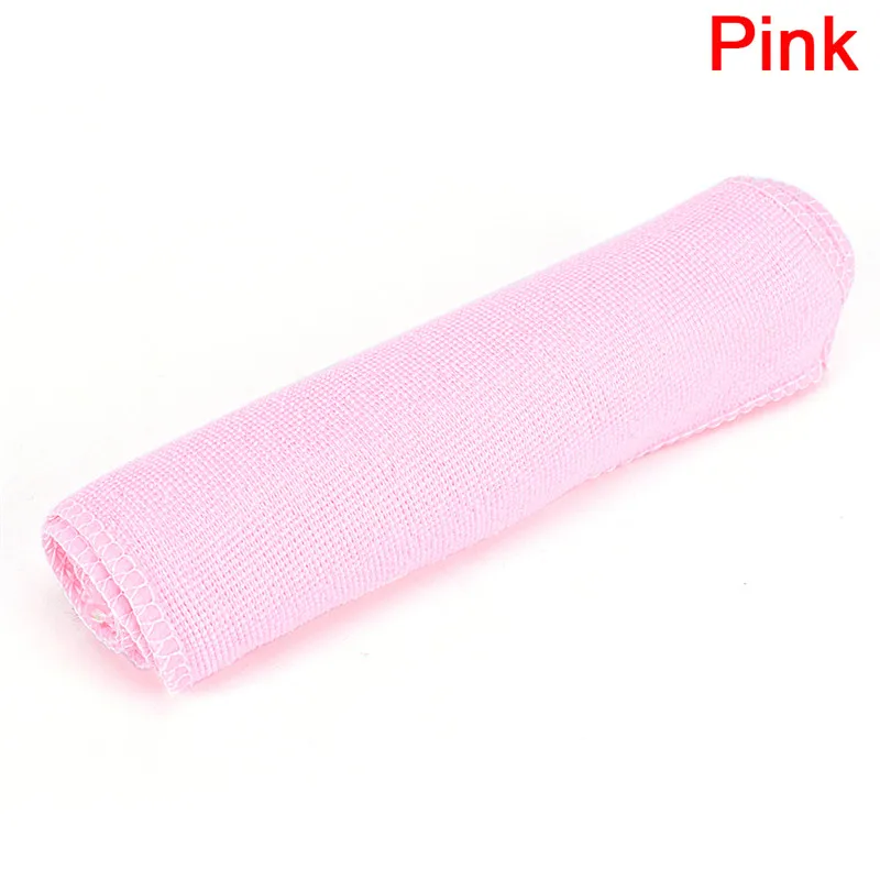 Pink 5 шт./лот, квадратное мягкое очищающее полотенце из микрофибры, впитывающая ткань для мытья автомобиля, для дома, ванной, кухни, полотенце s - Цвет: Pink