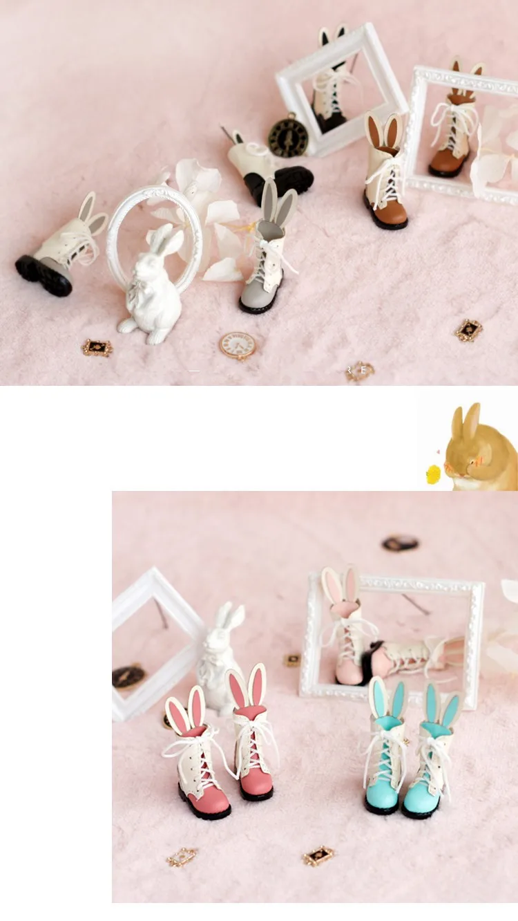 Длинная кукольная обувь с кроличьими ушками подходит для Блит Licca AZONE Momoko Lai JerryB кукольные туфли кукольные аксессуары