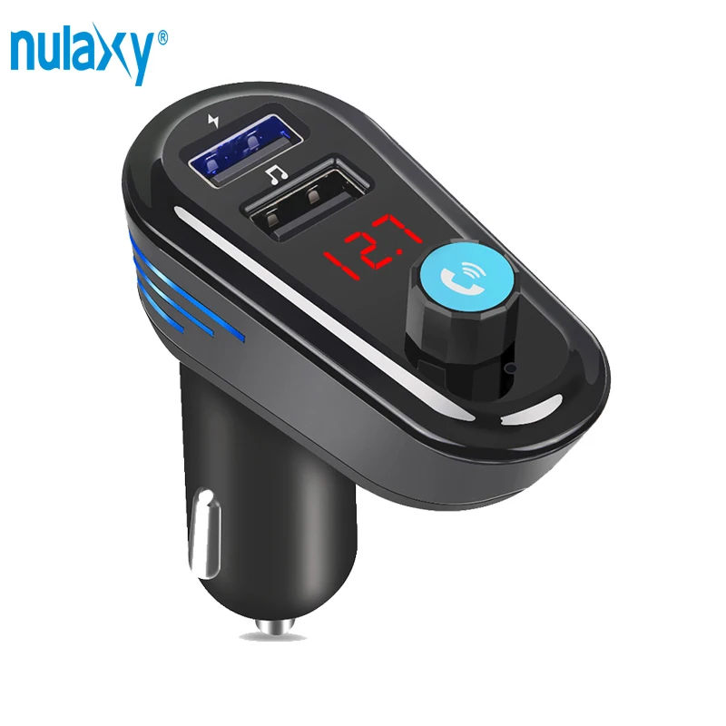 Nulaxy Bluetooth fm передатчик автомобиля USB Зарядное устройство FM модулятор аудиоплеер
