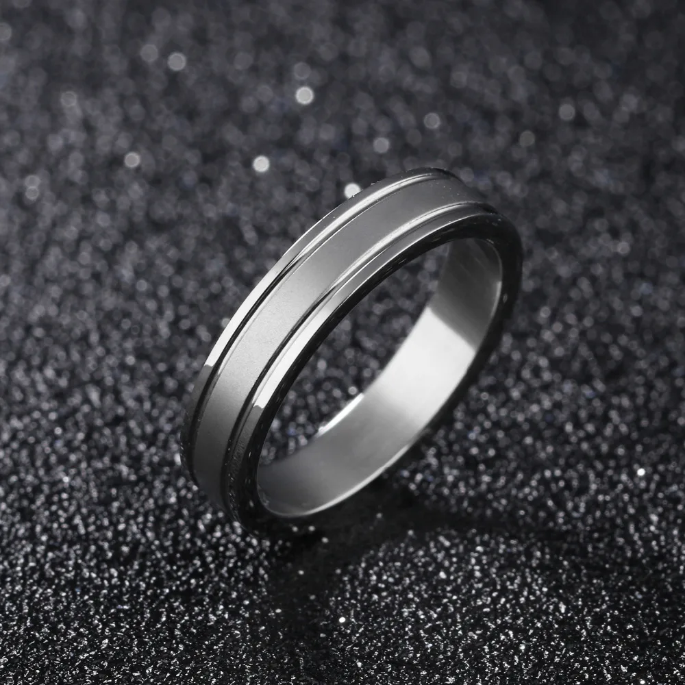 OPK Романтика тусклый полированный Свадебные Кольца для возлюбленной мужчин