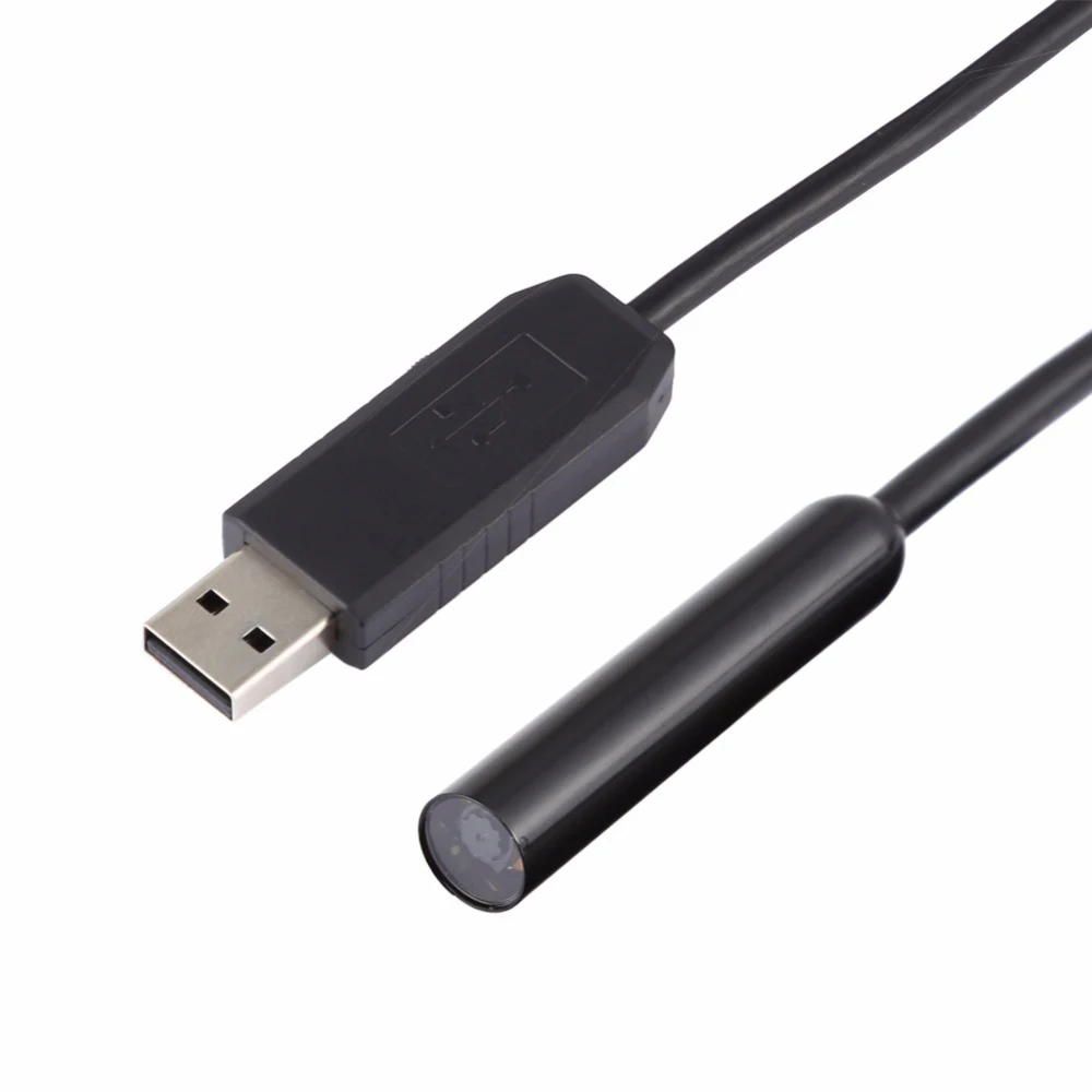 USB Инспекционная камера 10 мм 5 м бороскоп в виде змеиной трубки с 6 светодиодный
