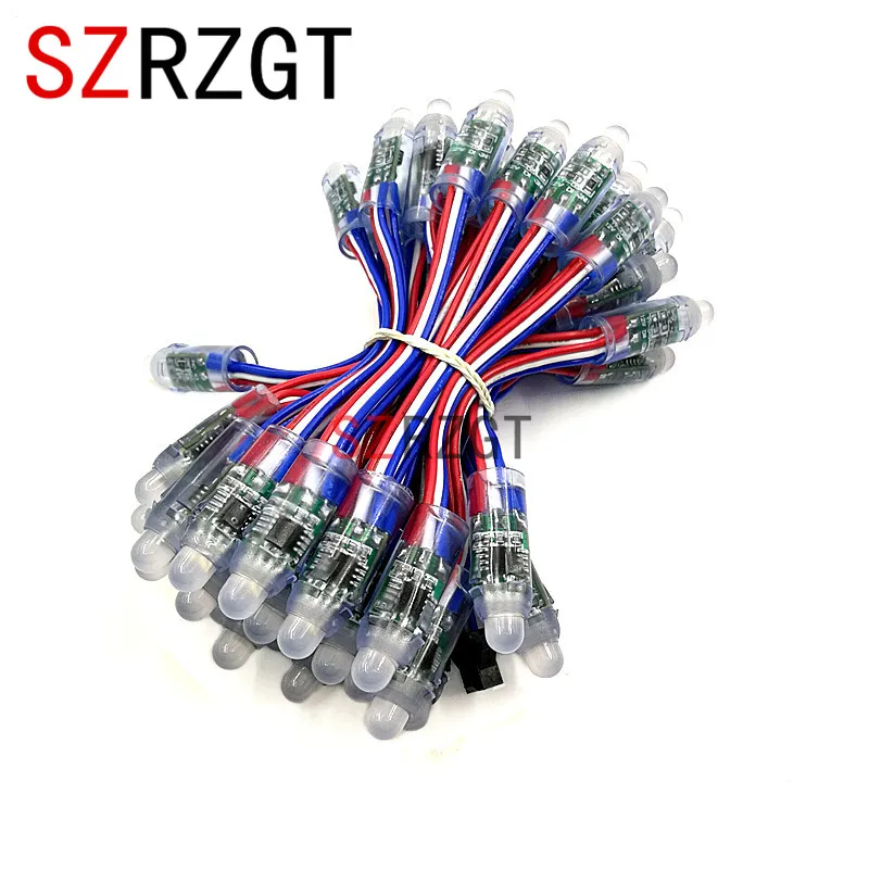 50 шт./Лот 12 мм WS2811 2811 IC RGB светодиодный модуль Водонепроницаемая гирлянда DC5V/12V