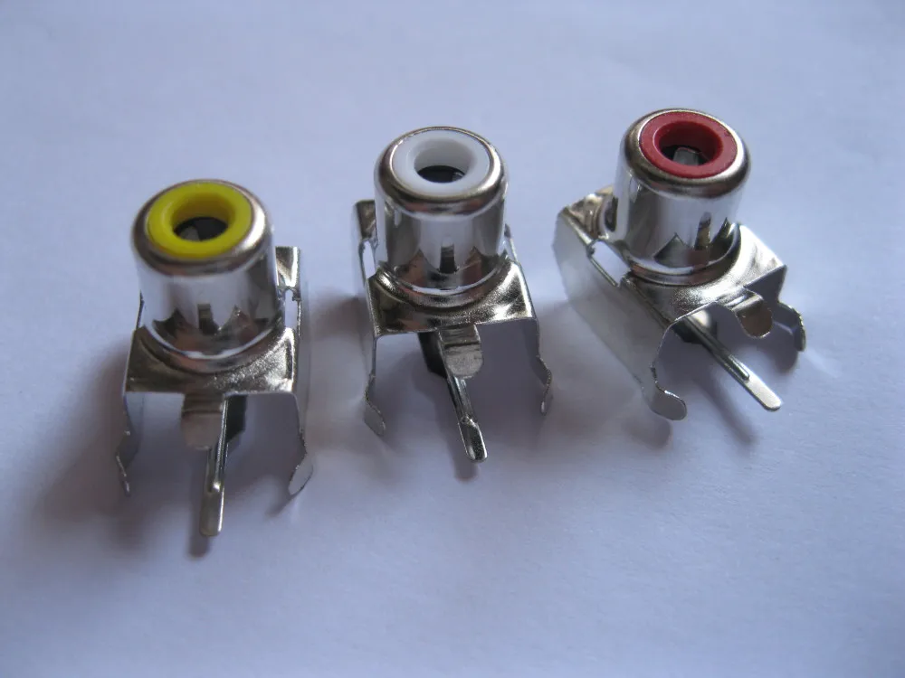 AV 8.4 3 Pin Jack цвета RCA Female Аудио Видео разъем 15 шт. в партии|socket ethernet|socket 771socket lighter |