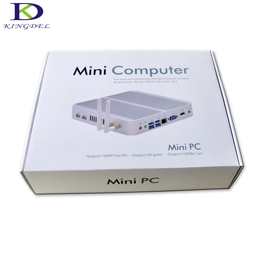 

Very Cheap Intel Celeron 1007U 1017U 1037U Dual Core HDMI VGA No noise Barebone Fanless Mini Desktp PC