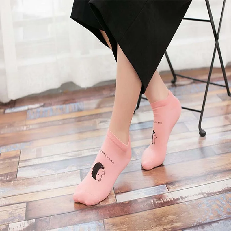 Сезон весна лето высокое качество Новинка милые женские носки с рисунками