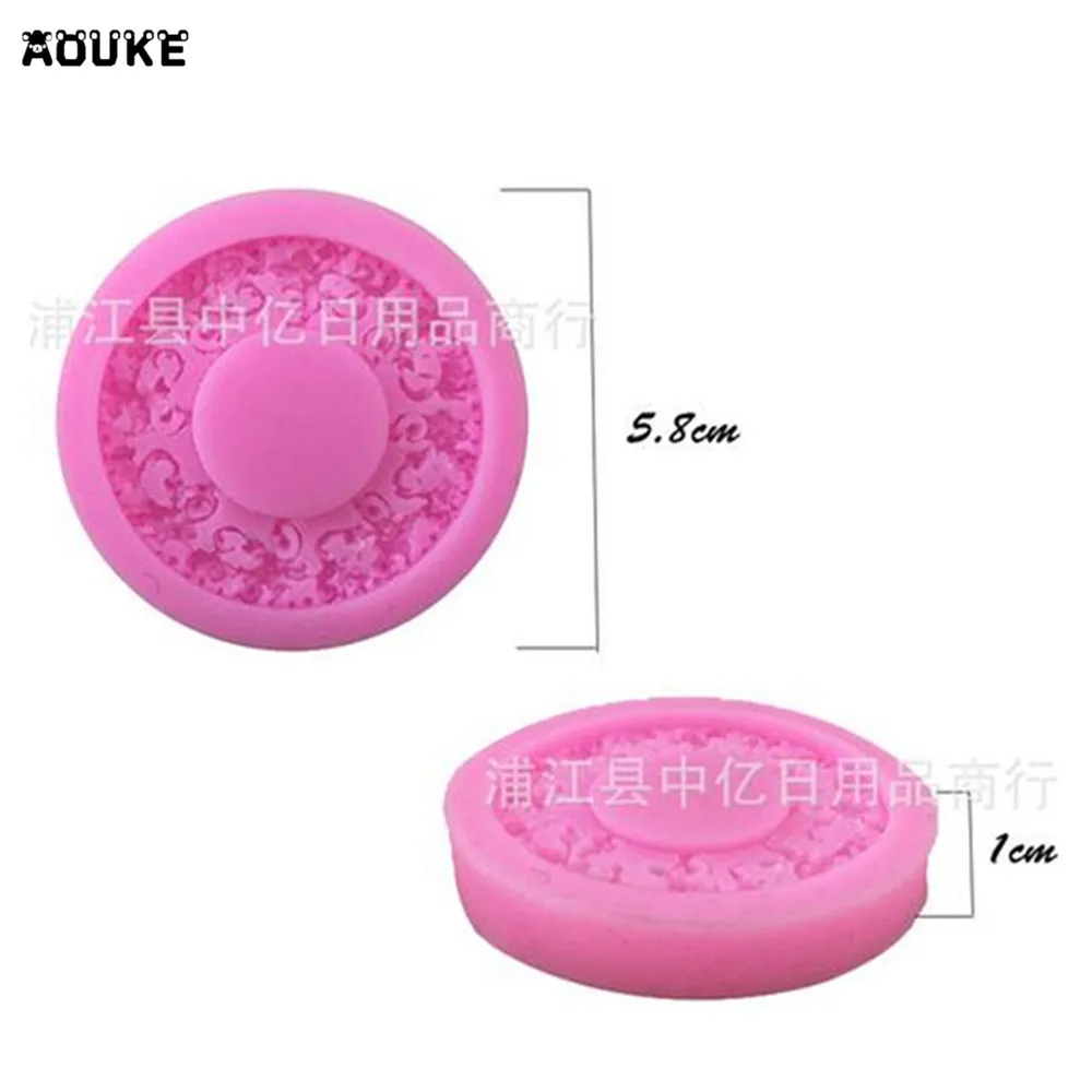 Восстановление древних способов узор 3D Круг Силиконовые формы кондитерские