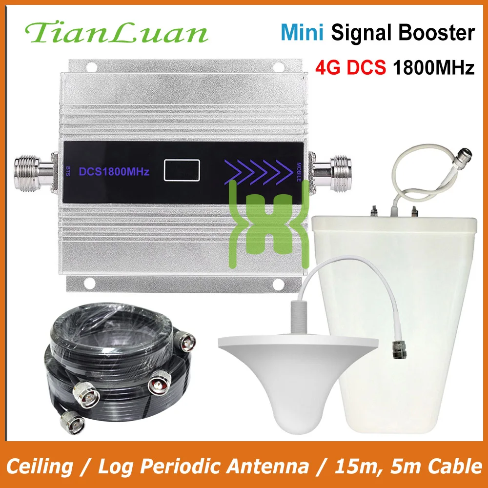 TianLuan мини мобильный телефон DCS GSM Репитер сигнала мобильного телефона LTE 4G 1800 МГц