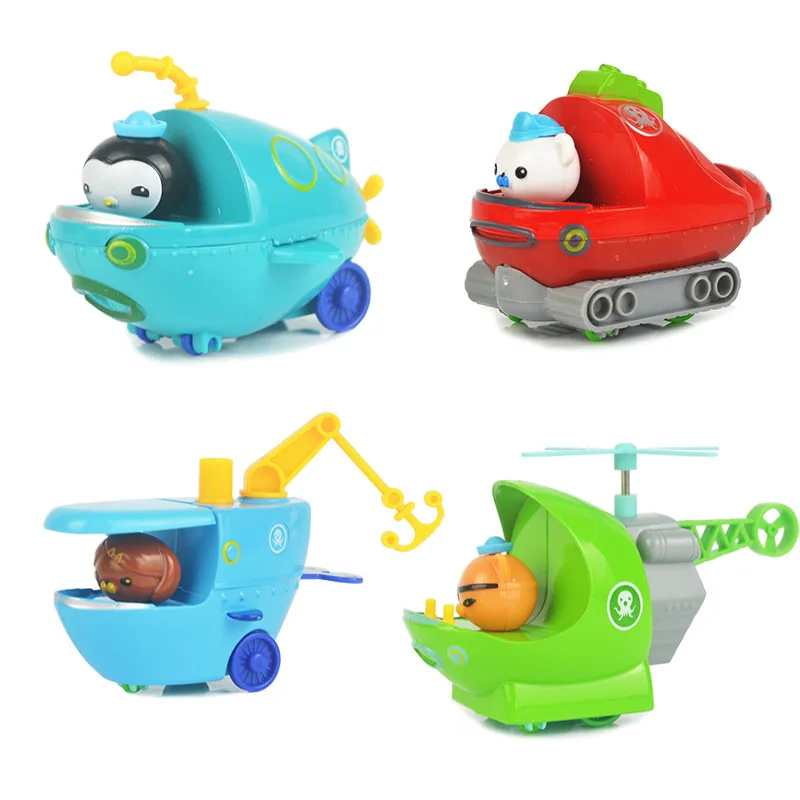 Набор игрушек Octonauts из сплава с мультипликационным принтом модель автомобиля для