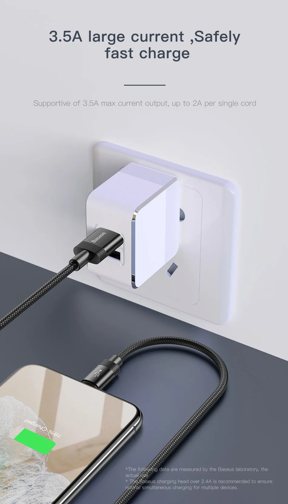 Usb-кабель Baseus 3 в 1 для iPhone, зарядный кабель для передачи данных, кабель USB type-C, кабель Micro usb для samsung Xiaomi, провод
