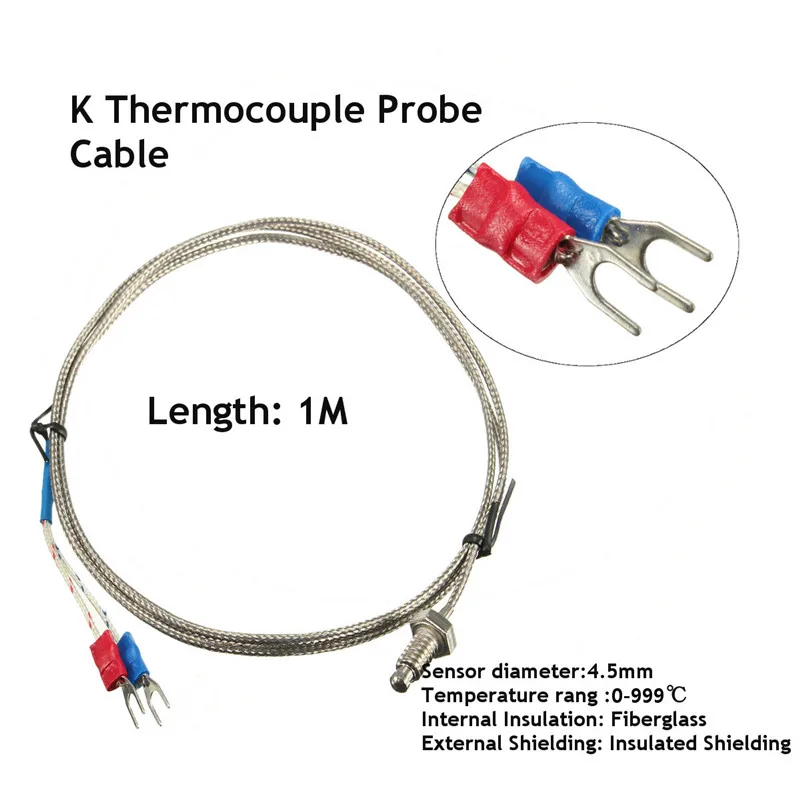 Абсолютно цифровой 110-240 в PID REX-C100 регулятор температуры+ 40A SSR+ K термопара