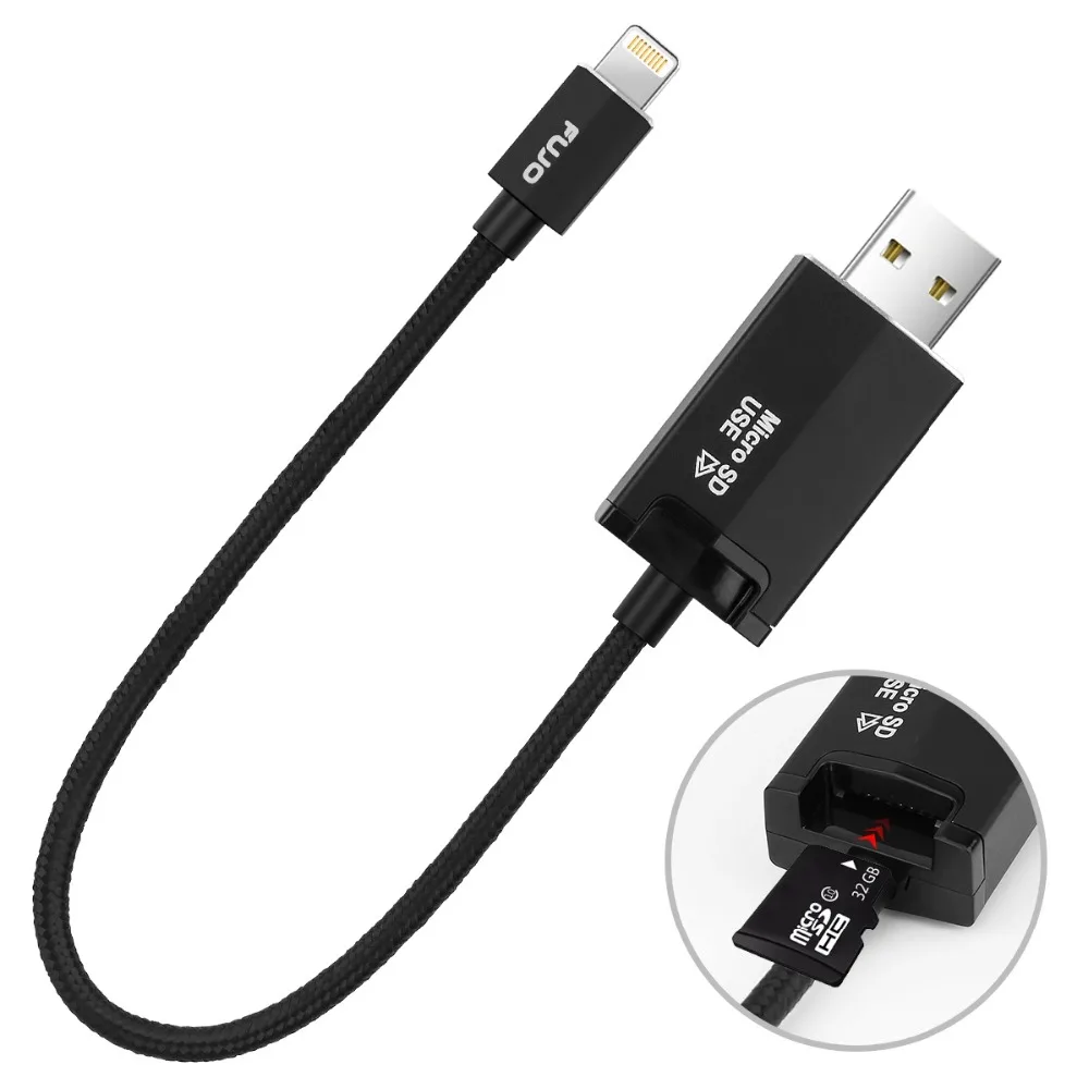 Новинка 2019 года 3 в 1 SD TF OTG Card Reader usb кабель с разъемом Lightning зарядное устройство