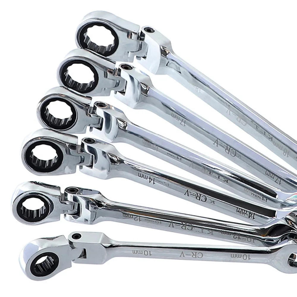 1Pc Multifunction Ratchet Wrench Head flexible Combination universal Key to Professional repair tools 8mm-19mm | Инструменты