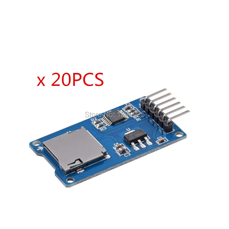 Умная электроника 20 шт. микро SD мини плата для хранения TF кард ридер защитный