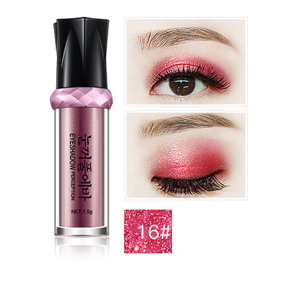 Тени для век BGVfiveColorful водостойкие монохромные рулонные тени пудра мерцающие