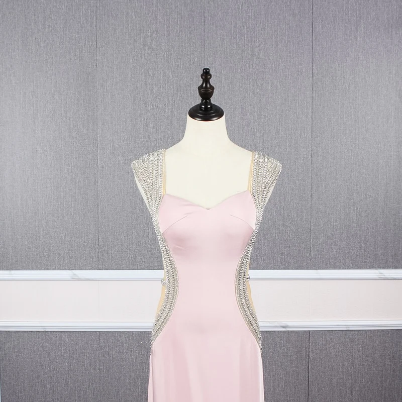 JANCEMBER vestidos de formatura Бисероплетение простая возлюбленная Русалка без рукавов со