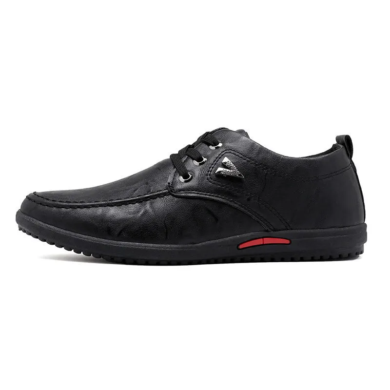 New 2018 Luxury Brand Men Shoes England Trend Casual Leisure Leather Breathable For Male Footear Loafers Men's Flats | Обувь