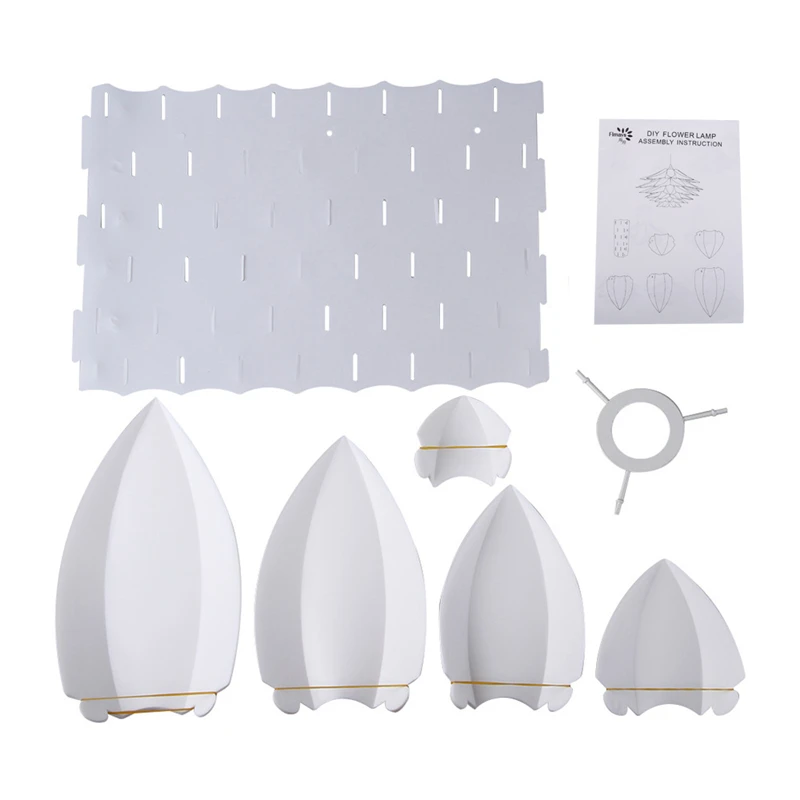 Лотос абажур цветок лилии подвесной светильник Материал ПВХ 53 см приспособление