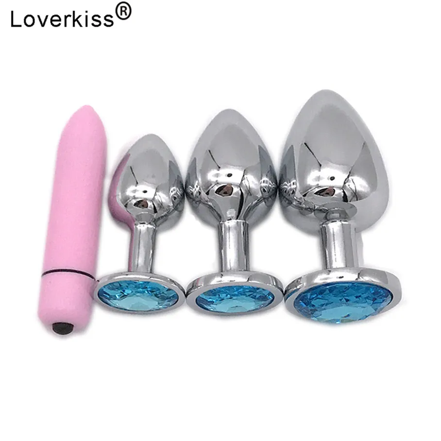Анальные игрушки Loverkiss металлическая Анальная пробка мастурбатор для мужчин 10
