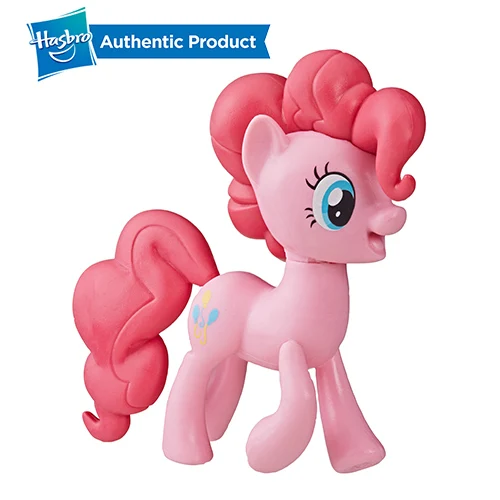 PINKIE PIE FurReal Friends, My Little Pony с рисунком из мультфильма «Мой Маленький Пони»; классические 3-дюймовая пленка фиолетовый вентилятор фигурка пони Сумерки маленькие пони кукла с отлитым в форму волос Подарки коллекция - Color: PINKIE PIE